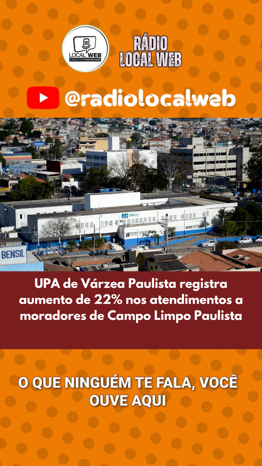 UPA de Várzea Paulista registra aumento de 22% nos atendimentos a moradores de Campo Limpo Paulista