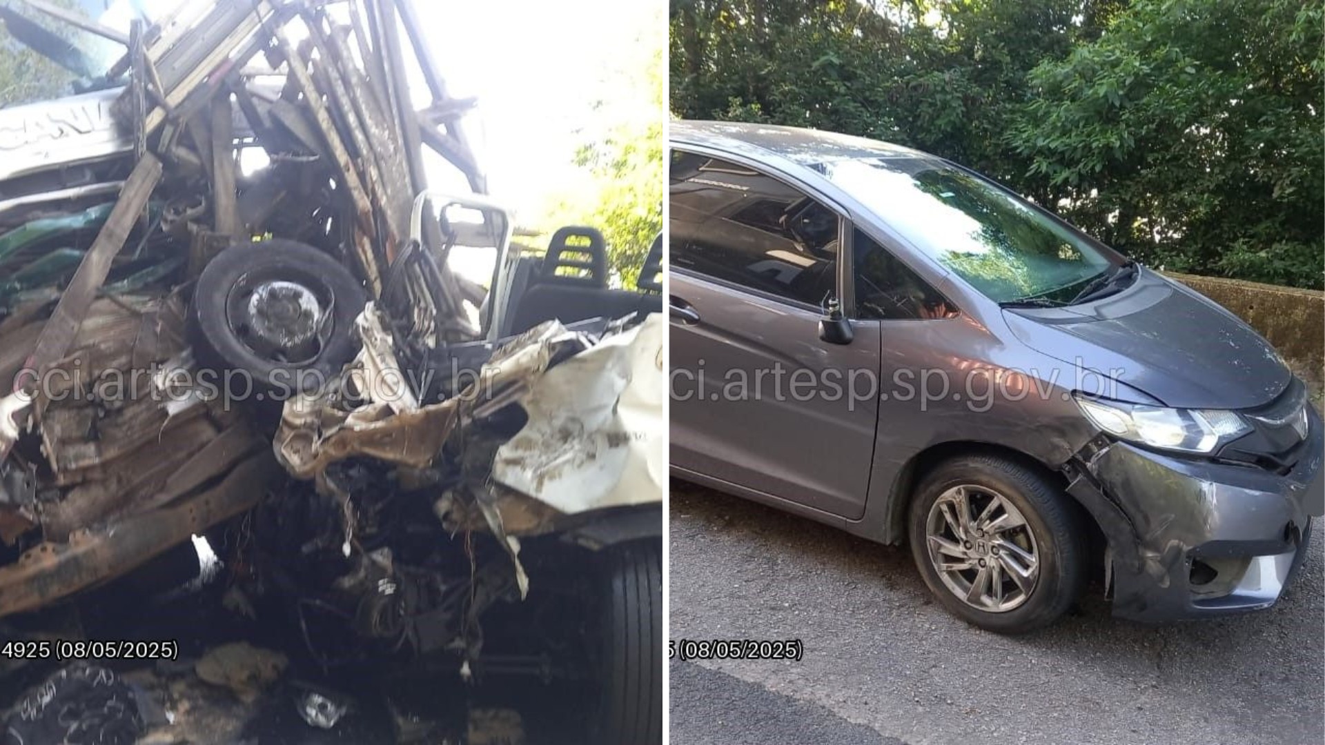 Engavetamento envolvendo quatro veículos deixa mulher ferida na Anchieta, SP