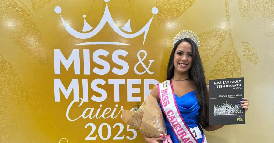 Miss & Mister Caieiras 2025: um espetáculo de beleza, talento e solidariedade! 💐👑