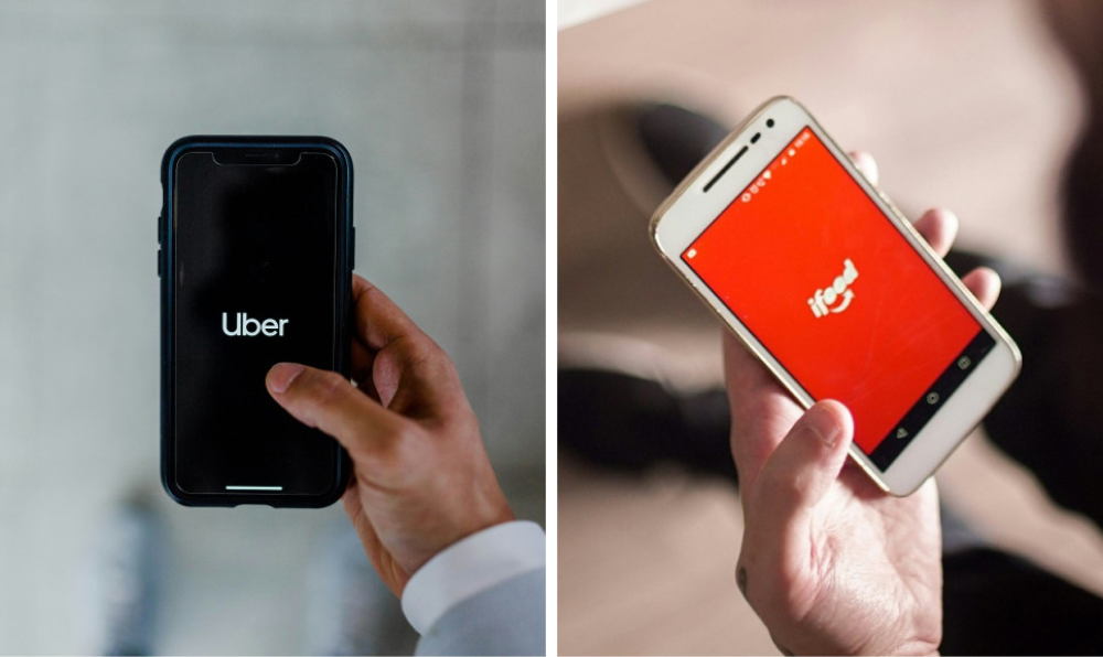 Uber e IFood fazem parceria para integrar pedidos