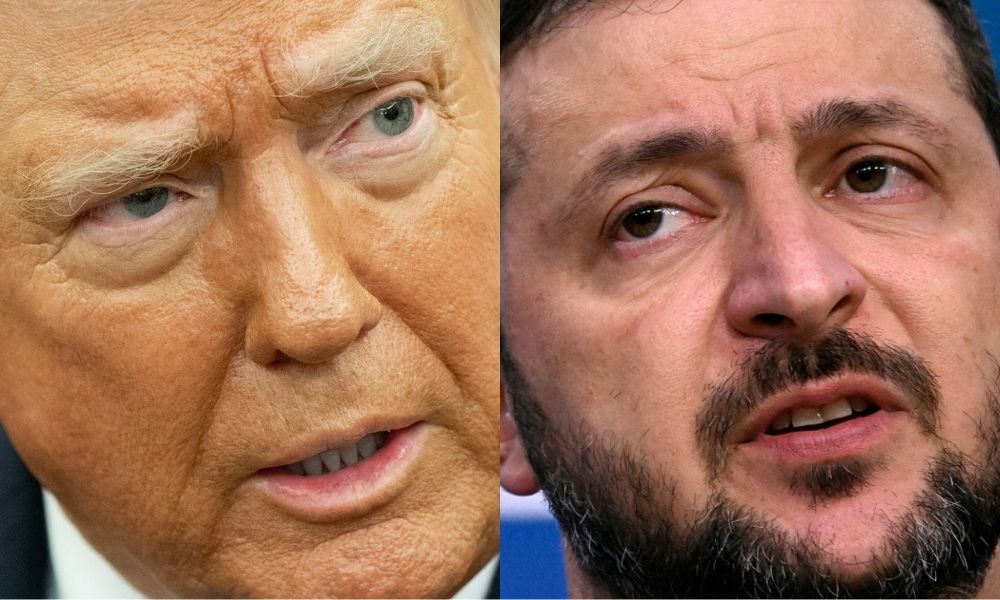Zelensky manifesta intenção de falar com Trump sobre compra de armas americanas