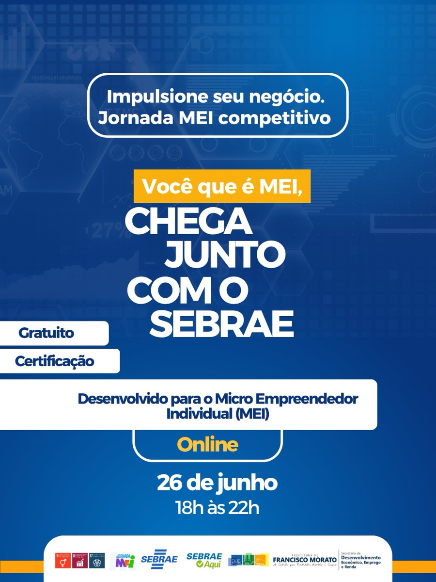 SEBRAE de Francisco Morato oferecerá um curso gratuito intitulado “Faça o preço certo, não perca dinheiro” direcionado aos microempreendedores Individuais.