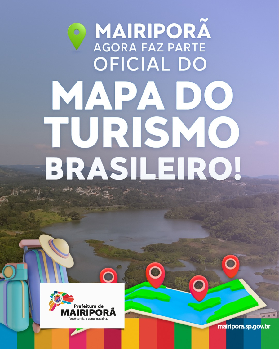🌿 Mairiporã agora faz parte oficial do Mapa do Turismo Brasileiro! 🌄