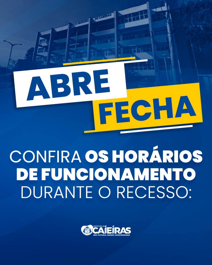 Confira o que abre e fecha durante os dias 19/06 e 20/06! Alguns serviços terão horários especiais, então bora se programar.