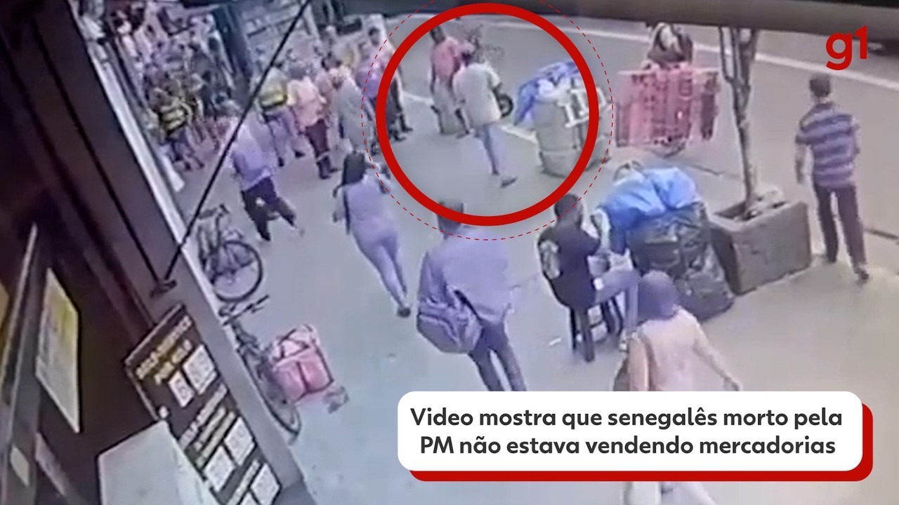 Video mostra que senegalês morto no Centro de SP pela PM não estava vendendo mercadorias