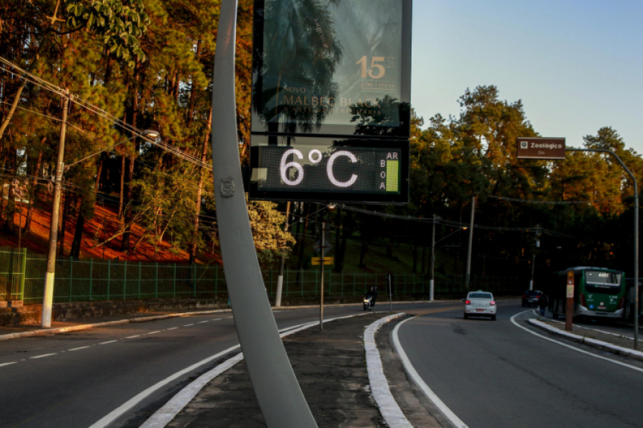 São Paulo tem noite mais gelada do ano, chegando a 0ºC na zona sul