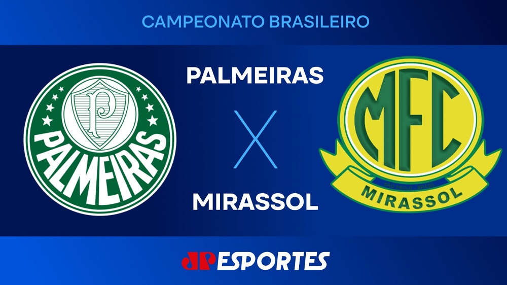 Palmeiras x Mirassol: confira a transmissão da Jovem Pan ao vivo